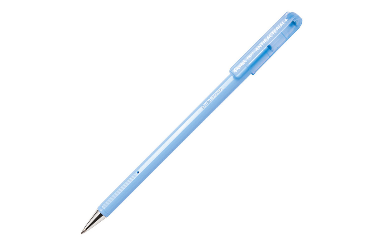 PENTEL SUPERB ANTIBACTERIAL BALLPOINT PEN 0.7MM, BLUE (EACH) Qizzle
